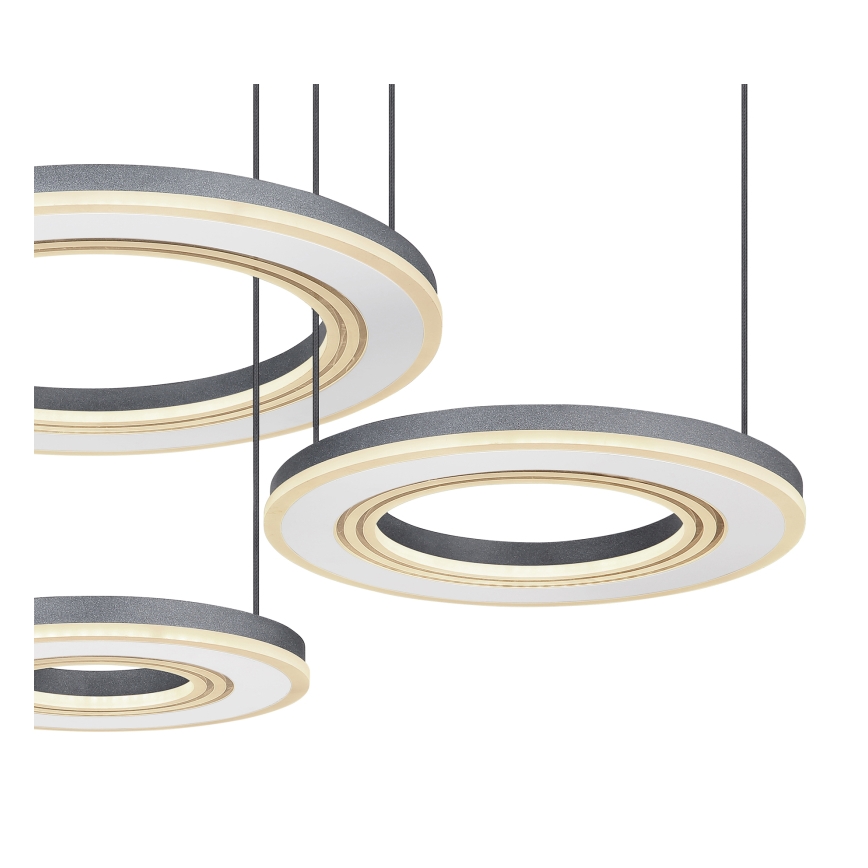 Globo - LED Stmievateľný luster na lanku LED/80W/230V 2700-6000K čierna + diaľkové ovládanie