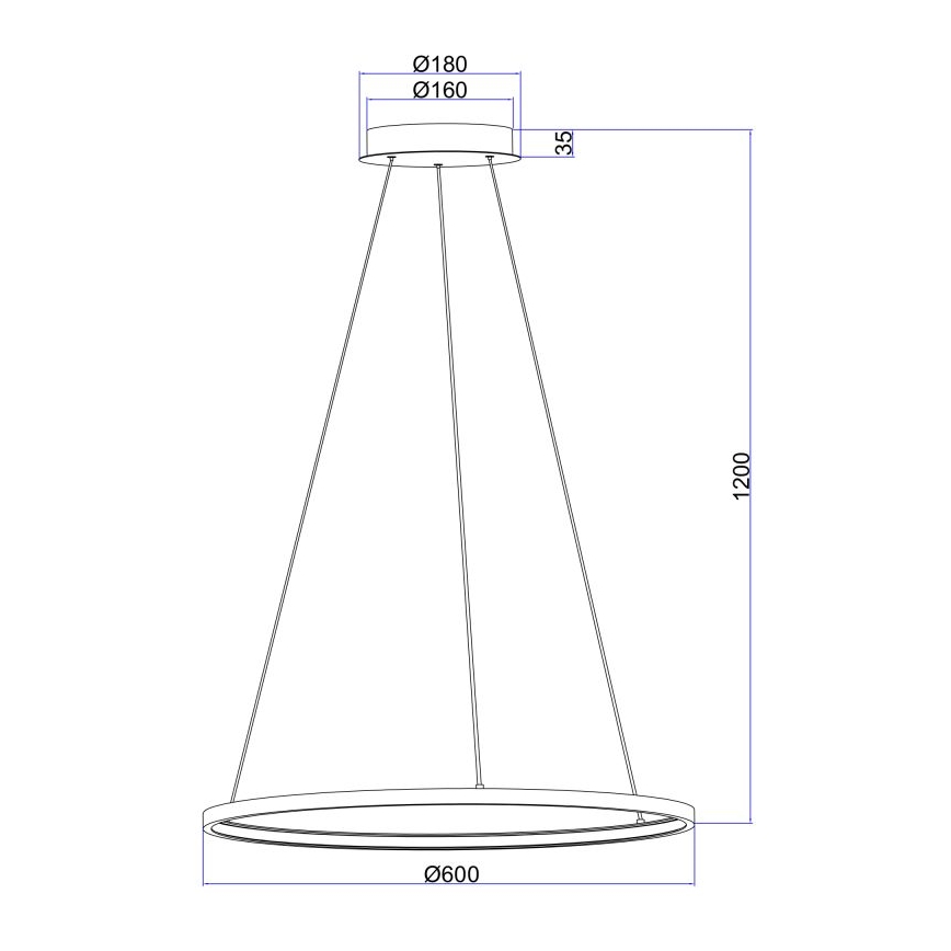 Globo - LED Luster na lanku LED/29W/230V