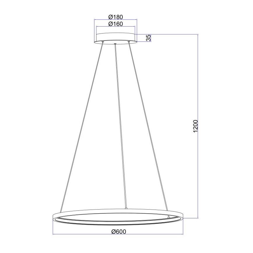 Globo - LED Luster na lanku LED/29W/230V