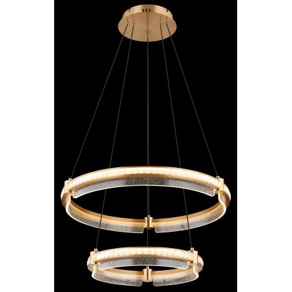 Globo - LED Stmievateľný krištáľový luster na lanku LED/78W/230V 2700K-6000K + diaľkové ovládanie