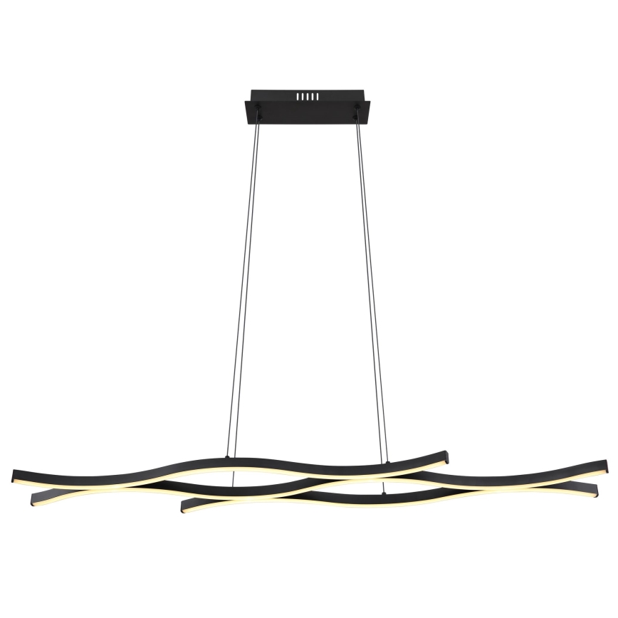 Globo - LED Luster na lanku LED/35W/230V čierna