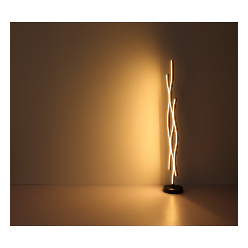 Globo - LED Stojacia lampa LED/28W/230V 3000K čierna