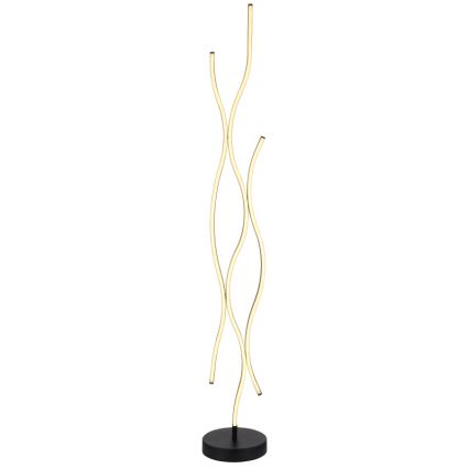 Globo - LED Stojacia lampa LED/28W/230V 3000K čierna/zlatá