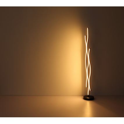 Globo - LED Stojacia lampa LED/28W/230V 3000K čierna/zlatá