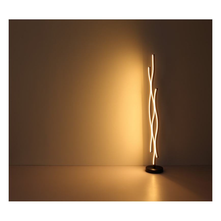 Globo - LED Stojacia lampa LED/28W/230V 3000K čierna/zlatá
