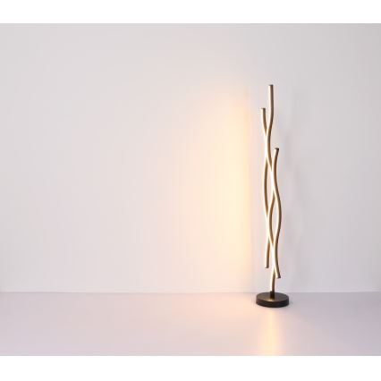 Globo - LED Stojacia lampa LED/28W/230V 3000K čierna/zlatá