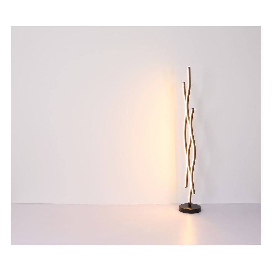 Globo - LED Stojacia lampa LED/28W/230V 3000K čierna/zlatá