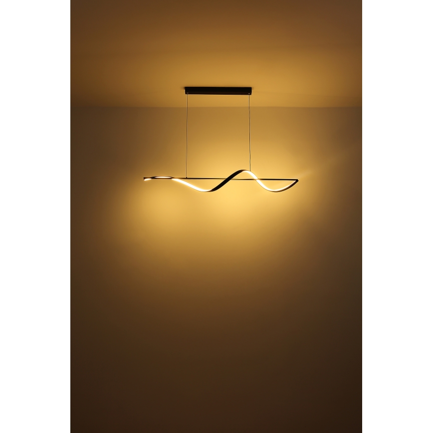 Globo - LED Luster na lanku LED/24W/230V 3000K čierna