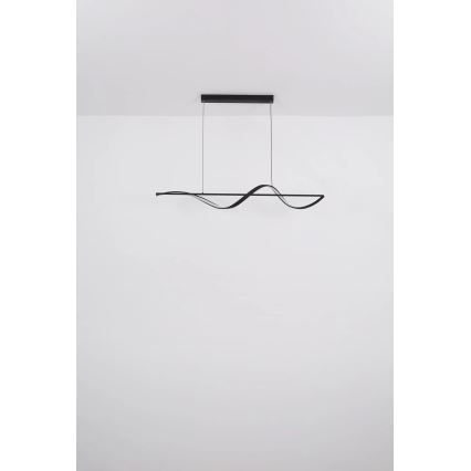 Globo - LED Luster na lanku LED/24W/230V 3000K čierna