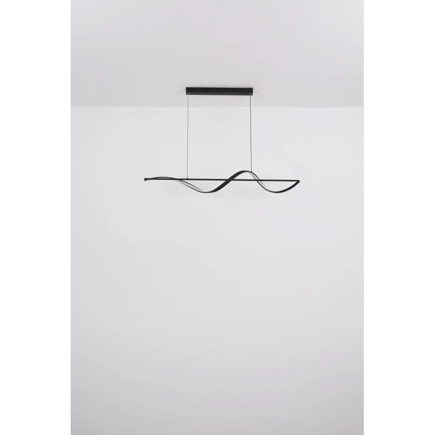 Globo - LED Luster na lanku LED/24W/230V 3000K čierna