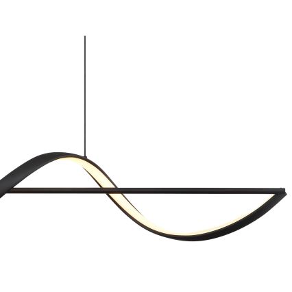 Globo - LED Luster na lanku LED/24W/230V 3000K čierna