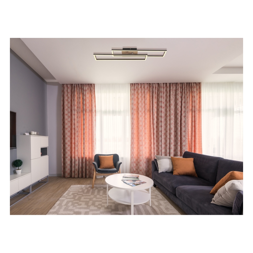 Globo - LED Stropné svietidlo LED/30W/230V 3000K 60x80 cm čierna