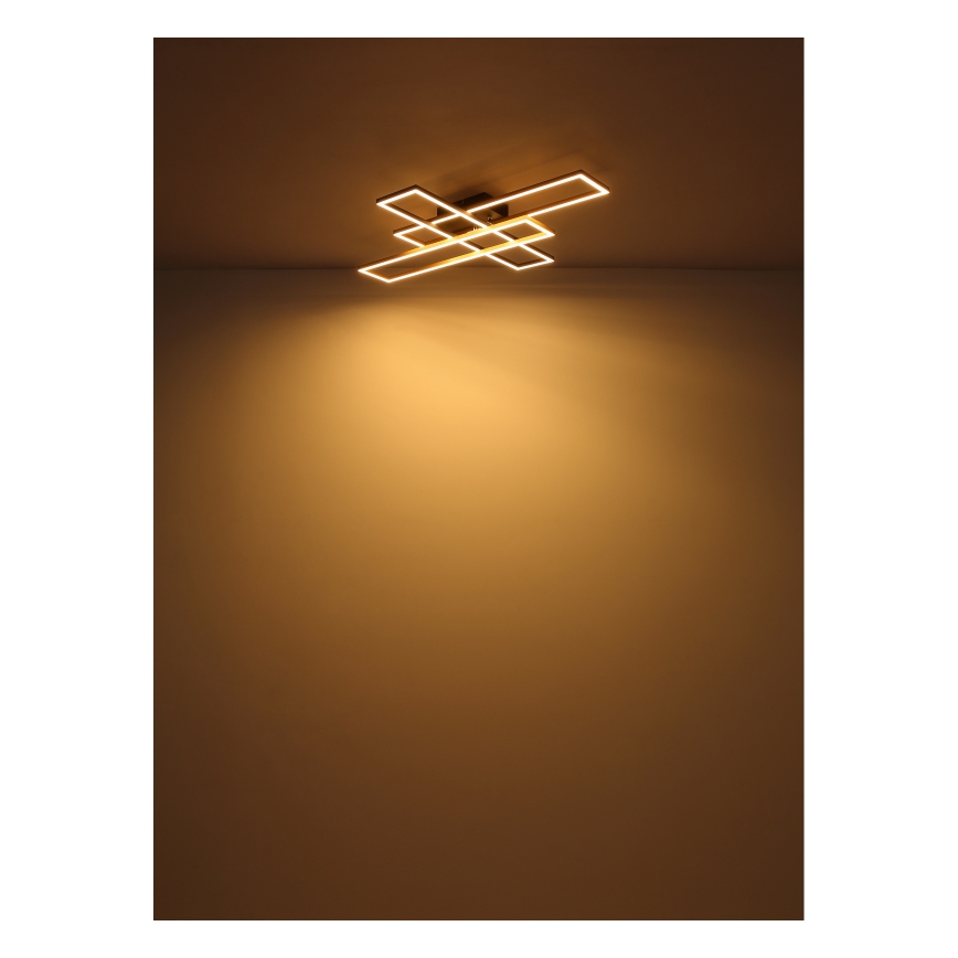 Globo - LED Stropné svietidlo LED/30W/230V 3000K 60x80 cm čierna/zlatá