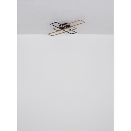 Globo - LED Stropné svietidlo LED/30W/230V 3000K 60x80 cm čierna/zlatá