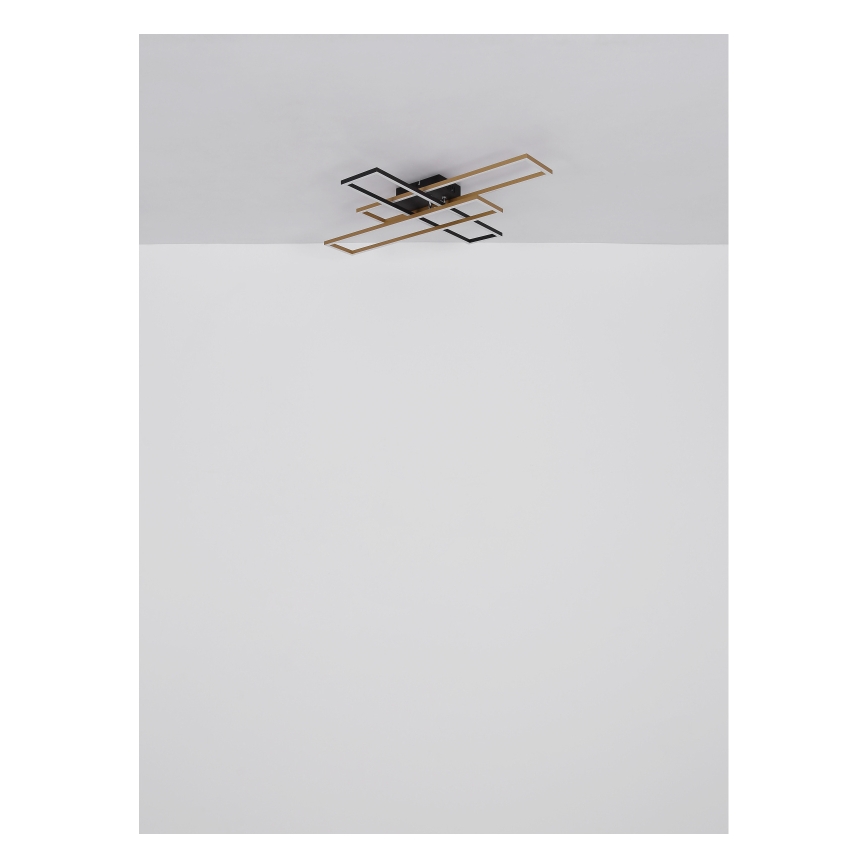 Globo - LED Stropné svietidlo LED/30W/230V 3000K 60x80 cm čierna/zlatá
