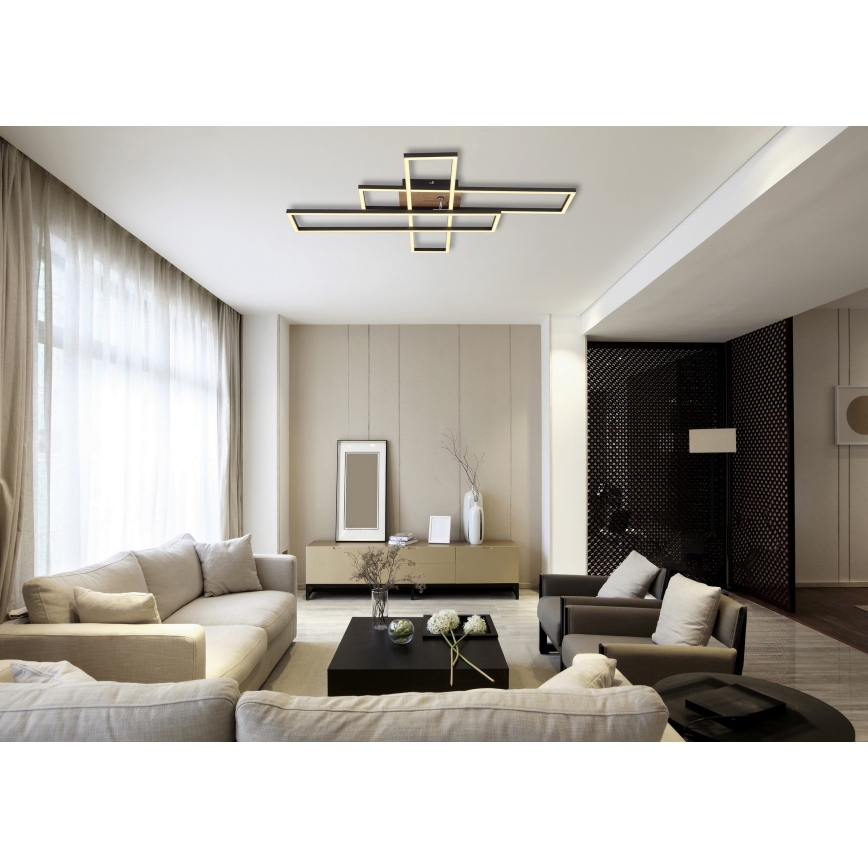 Globo - LED Stropné svietidlo LED/40W/230V 3000K 60x80 cm čierna