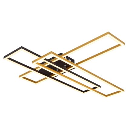 Globo - LED Stropné svietidlo LED/40W/230V 3000K 60x80 cm čierna/zlatá