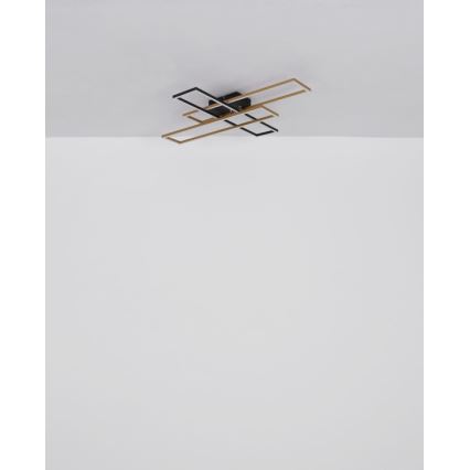 Globo - LED Stropné svietidlo LED/40W/230V 3000K 60x80 cm čierna/zlatá