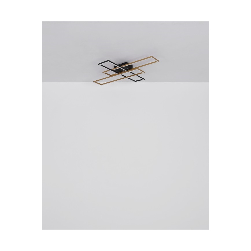 Globo - LED Stropné svietidlo LED/40W/230V 3000K 60x80 cm čierna/zlatá