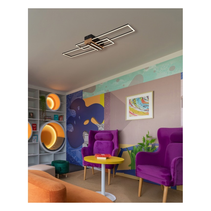 Globo - LED Stropné svietidlo LED/40W/230V 3000K 25x100 cm čierna