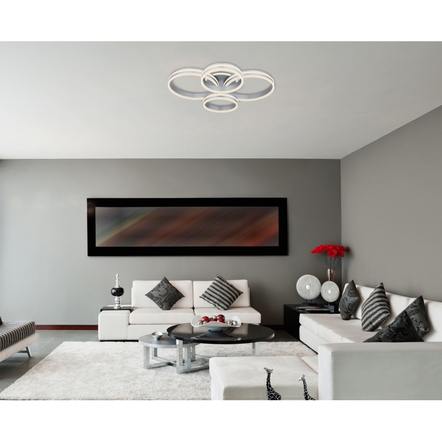 Globo - LED Stmievateľné stropné svietidlo LED/90W/230V 2700-6000K 68x85 cm + diaľkové ovládanie