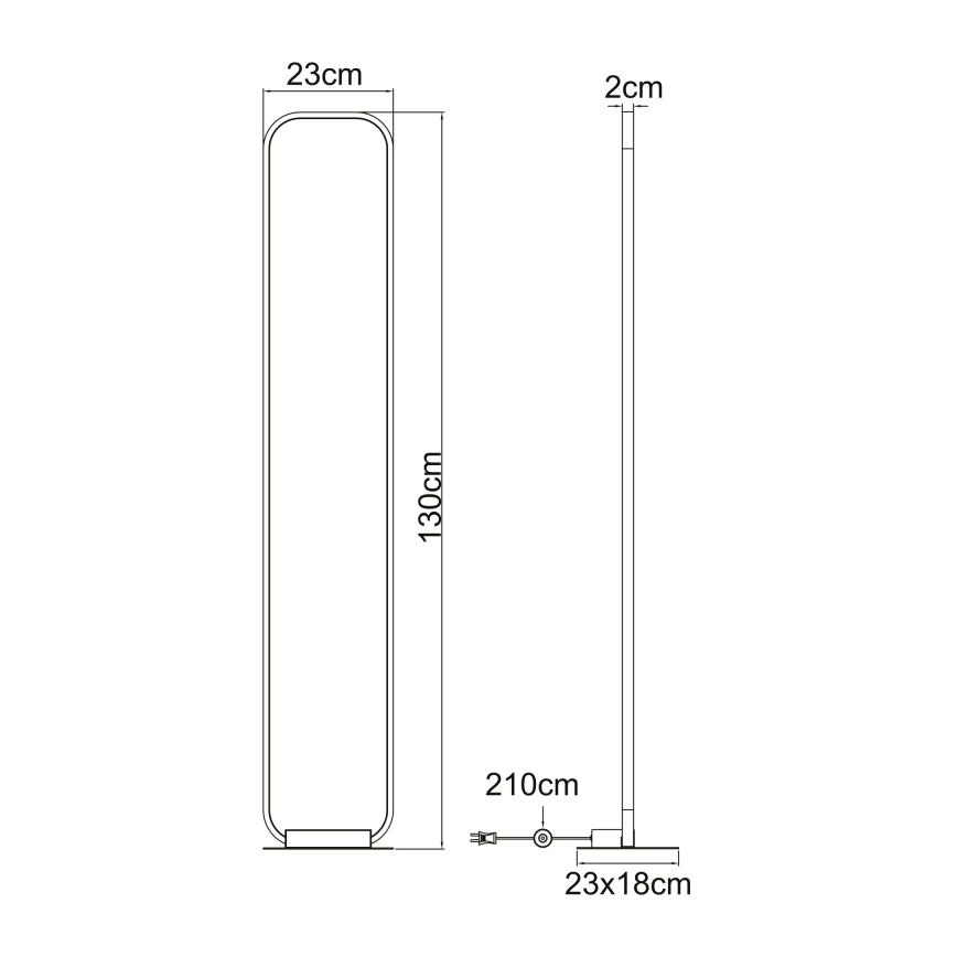 Globo - LED Stojacia lampa LED/24W/230V
