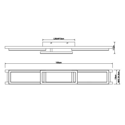 Globo - LED Stmievateľné stropné svietidlo LED/30W/230V 2700-6500K + diaľkové ovládanie