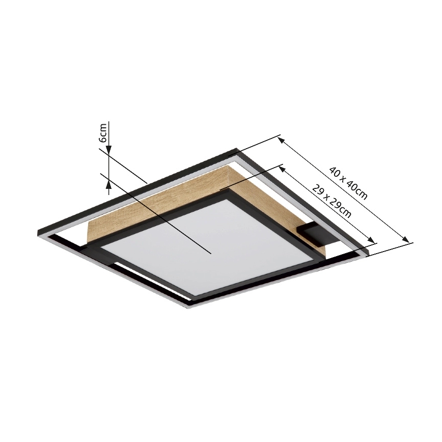 Globo - LED Stmievateľné stropné svietidlo LED/40W/230V 2700-6500K + diaľkové ovládanie