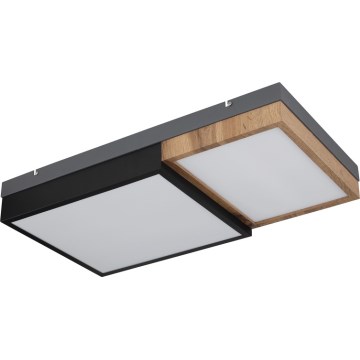 Globo 67286-30 - LED stropné svietidlo GUNDI LED/30W/230V 35x65 cm hnedá/čierna