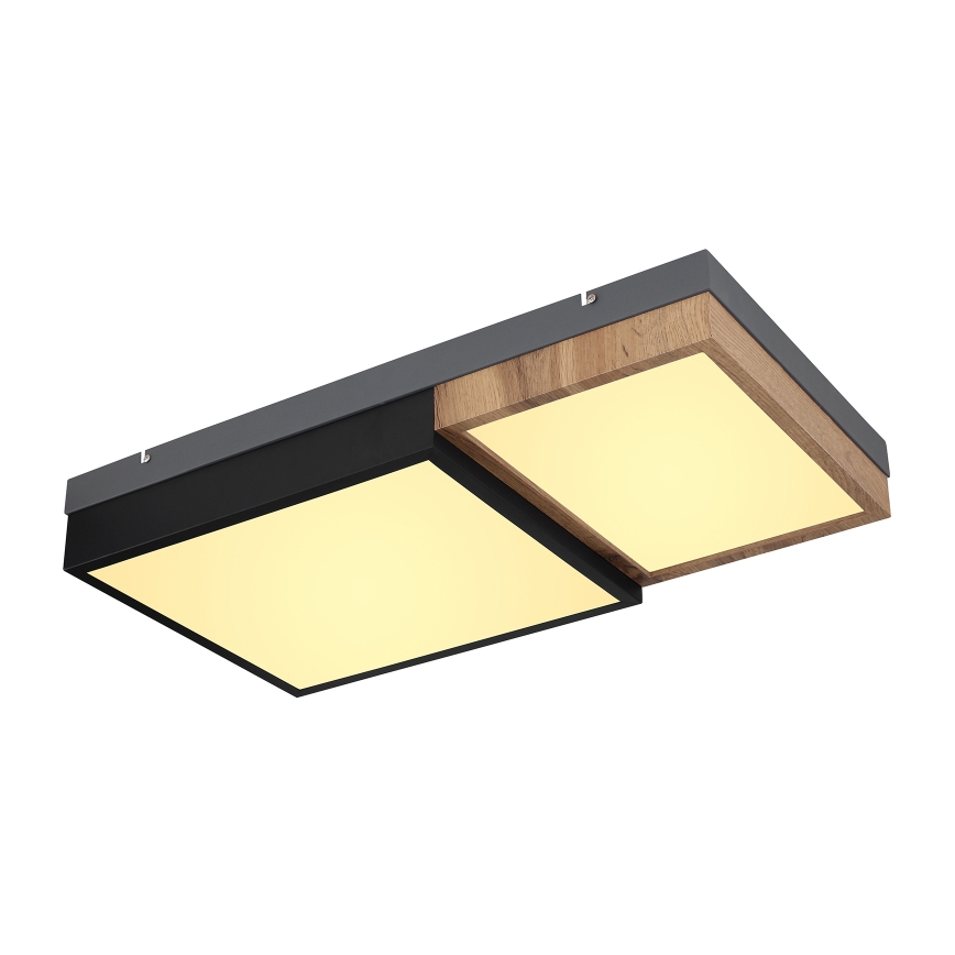 Globo 67286-30 - LED stropné svietidlo GUNDI LED/30W/230V 35x65 cm hnedá/čierna