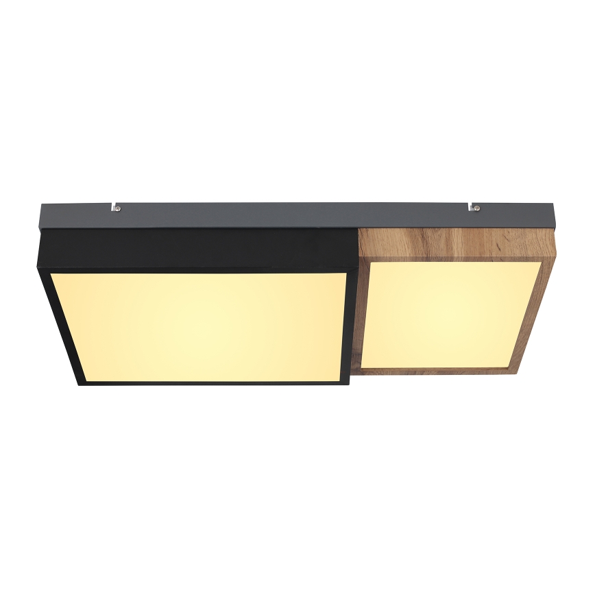 Globo 67286-30 - LED stropné svietidlo GUNDI LED/30W/230V 35x65 cm hnedá/čierna
