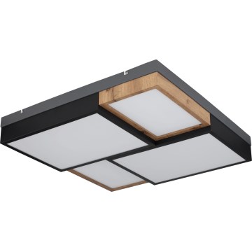 Globo 67286-50 - LED Stropné svietidlo GUNDI LED/50W/230V 60x60 cm hnedá/čierna