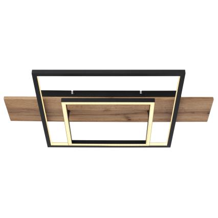 Globo 67289D - stmievateľné LED stropné svietidlo VANNI LED/24W/230V 40x60 cm hnedé/čierne