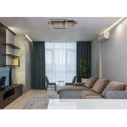 Globo 67289D1 - LED stropné svietidlo VANNI LED/24W/230V 40x75 cm hnedo-čierne