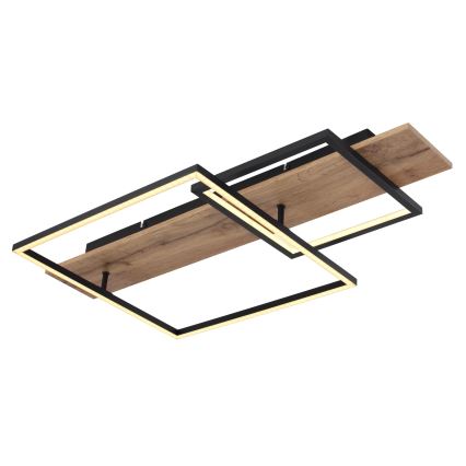 Globo 67289D1 - LED stropné svietidlo VANNI LED/24W/230V 40x75 cm hnedo-čierne
