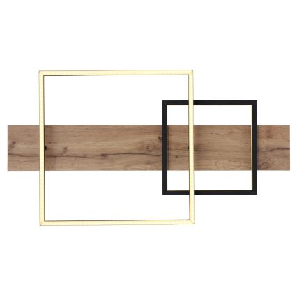 Globo 67289D1 - LED stropné svietidlo VANNI LED/24W/230V 40x75 cm hnedo-čierne