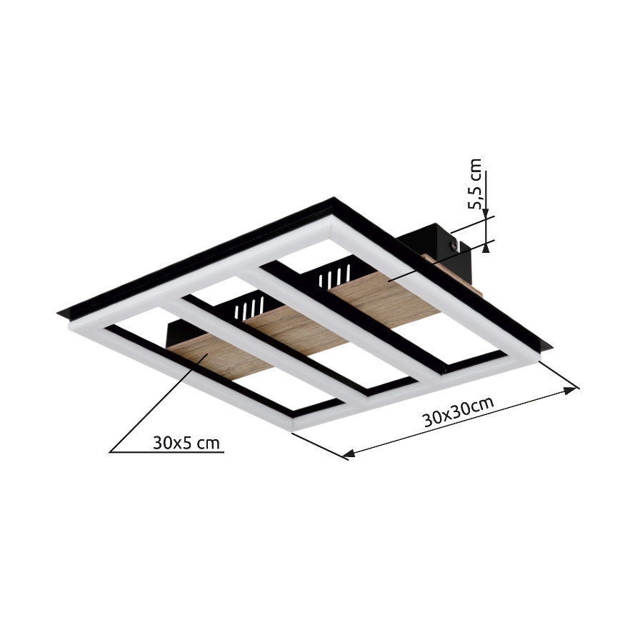 Globo - LED Stropné svietidlo LED/18W/230V 3000K 30x30 cm