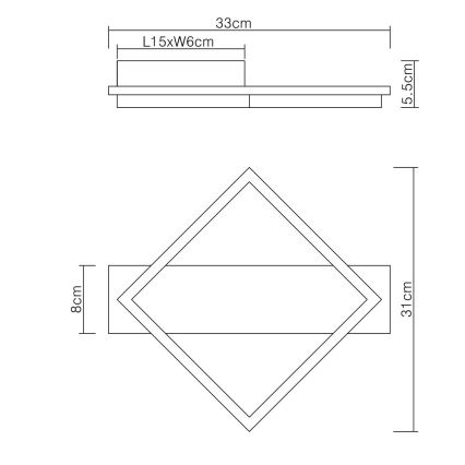 Globo - LED Stropné svietidlo LED/12W/230V