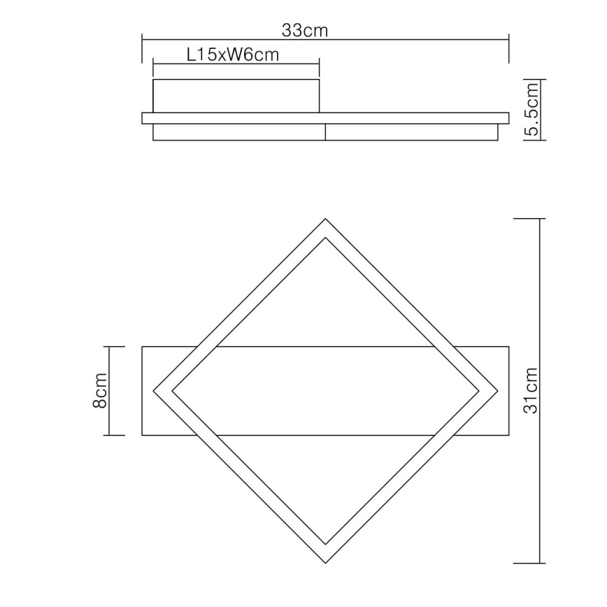 Globo - LED Stropné svietidlo LED/12W/230V
