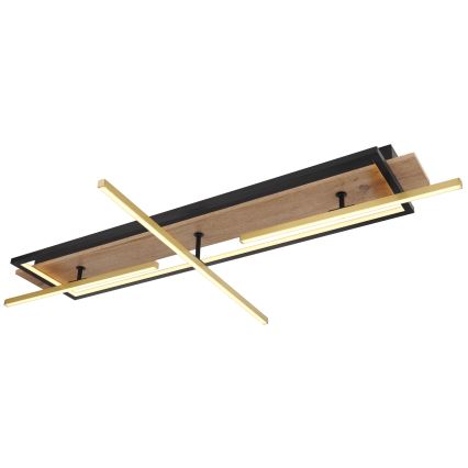 Globo 67296D2 - LED stropné svietidlo BEATRIX LED/48W/230V 60,5x100 cm hnedé