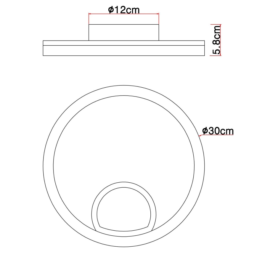 Globo - LED Stropné svietidlo LED/12W/230V