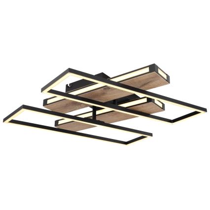 Globo 67299D1 - LED stropné svietidlo COLLI LED/48W/230V 52x60 cm hnedá/čierna