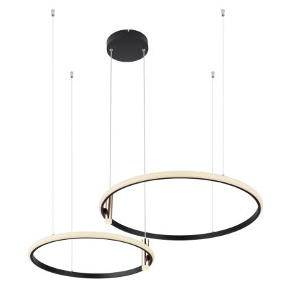 Globo - LED Stmievateľný luster na lanku LED/55W/230V 2700-6000K čierna + diaľkové ovládanie