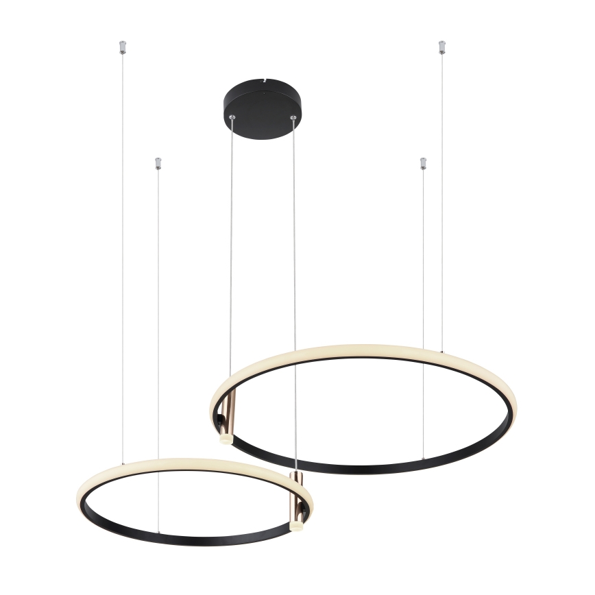 Globo - LED Stmievateľný luster na lanku LED/55W/230V 2700-6000K čierna + diaľkové ovládanie