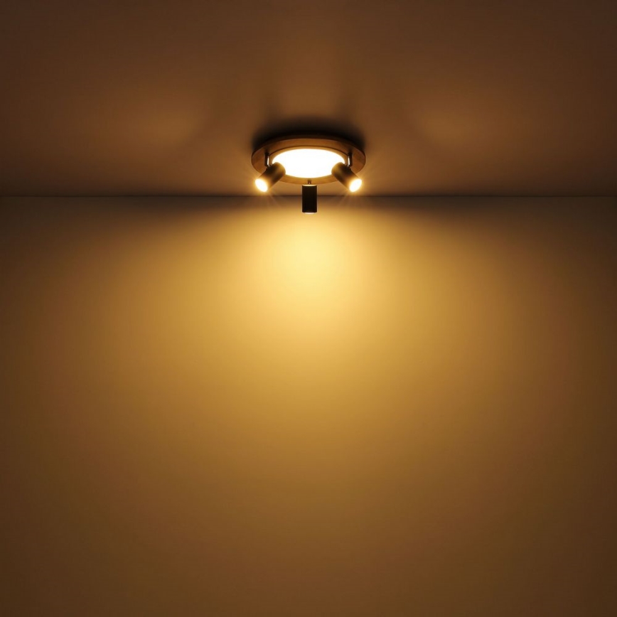 Globo - LED Bodové svietidlo 3xGU10/5W/230V + LED/15W/230V