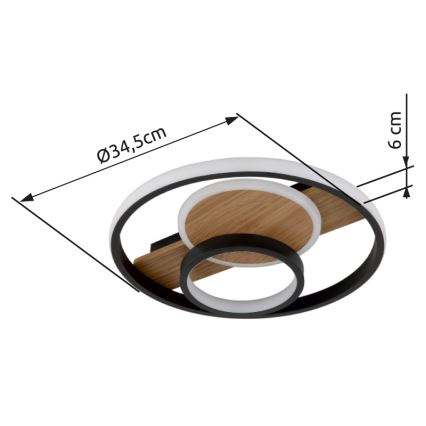 Globo - LED Stropné svietidlo LED/24W/230V