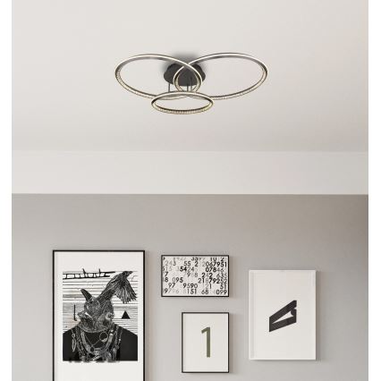 Globo - LED stmievateľné stropné svietidlo LED/72W/230V 2700-6000K 109,5x80,5 cm + diaľkové ovládanie