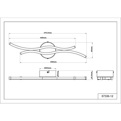 Globo - LED Stropné svietidlo LED/12W/230V 3000K