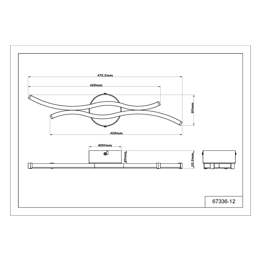 Globo - LED Stropné svietidlo LED/12W/230V 3000K