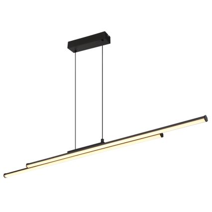 Globo - LED Luster na lanku LED/24W/230V 3000K čierna